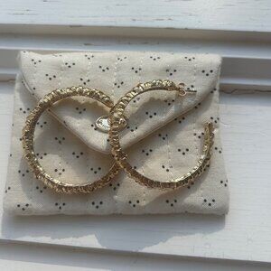 Sezane Gold Hoop Earrings